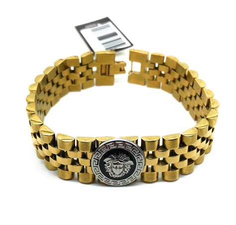 bracciale oro versace uomo|Versace Bracciale Dylos .